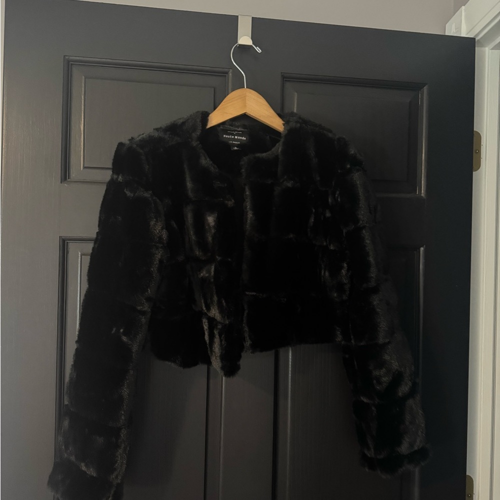 Haute Monde Black Teddy Jacket